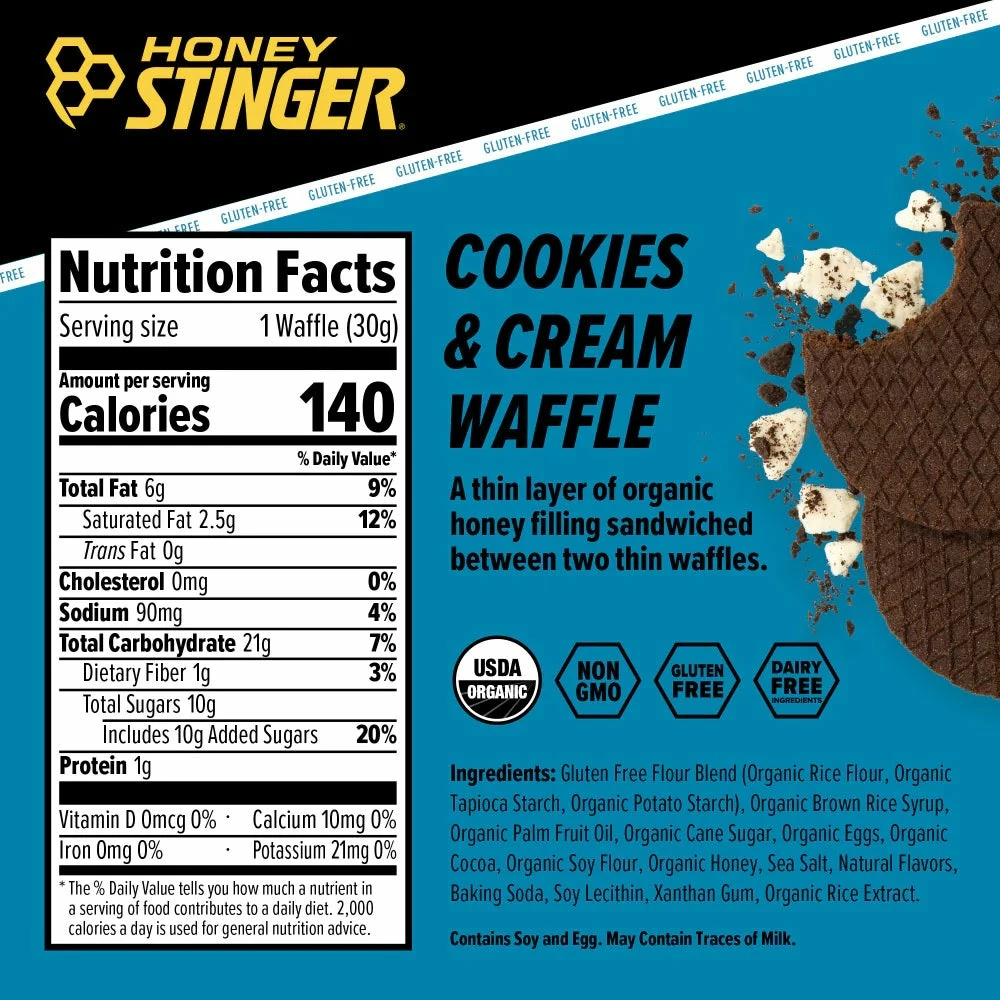 LIFESTYLE & NUTRITION Honey Stinger Gluten-Free Waffle