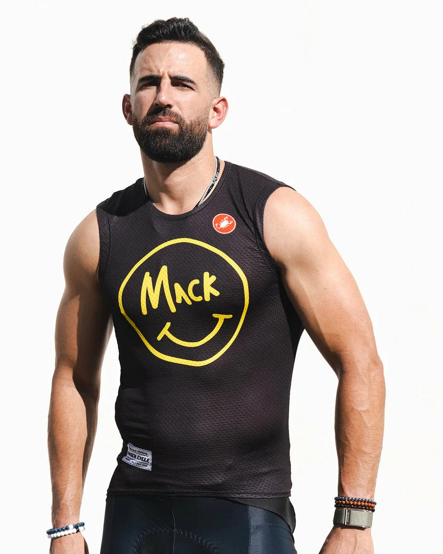 JERSEYS Men's Castelli Team Pro Mesh Sleeveless Base Layer - Happy Riding Collection