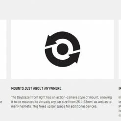 Blackburn Dayblazer 1000 Front Light + Dayblazer 65 Rear Light Combo Set