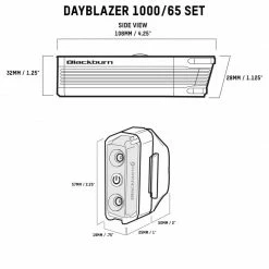Blackburn Dayblazer 1000 Front Light + Dayblazer 65 Rear Light Combo Set