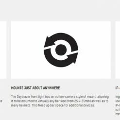 LIGHT COMBOS Blackburn Dayblazer 550 Front + Dayblazer 65 Rear Bike Light Set