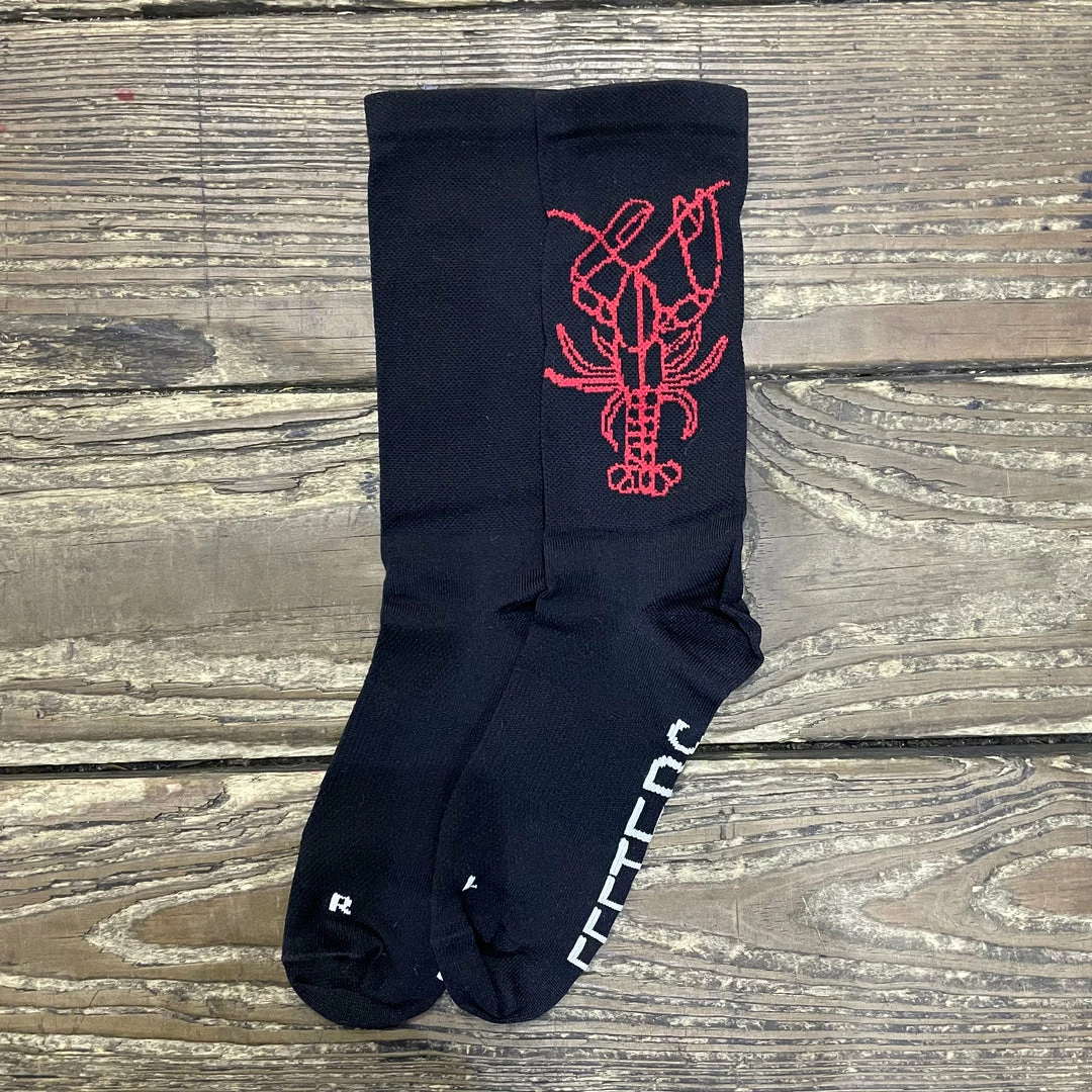 Mack Cycle 6" "I'll Have The Lobster" Bottom Feeter Cycling Socks With Compression SHOES