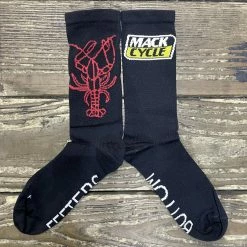 Mack Cycle 6" "I'll Have The Lobster" Bottom Feeter Cycling Socks With Compression SHOES