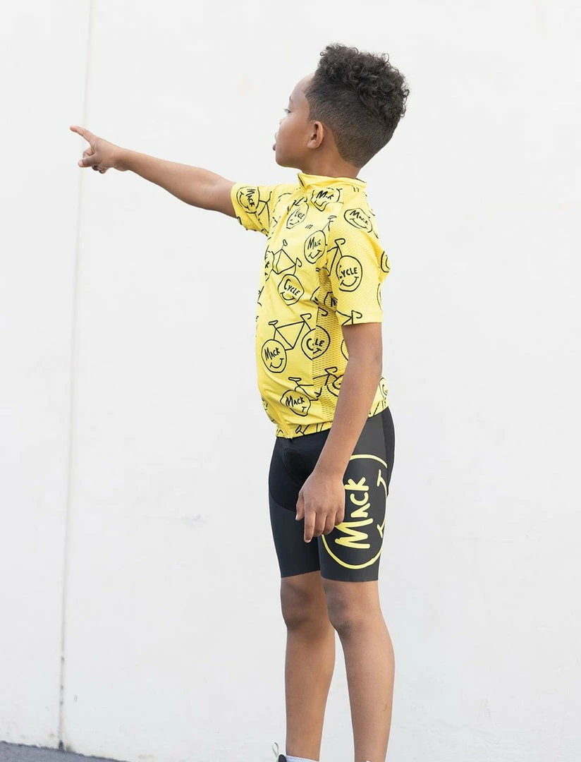 MORETTI SHORTS Mack Cycle Happy Riding - Kid's Padded Cycling Short