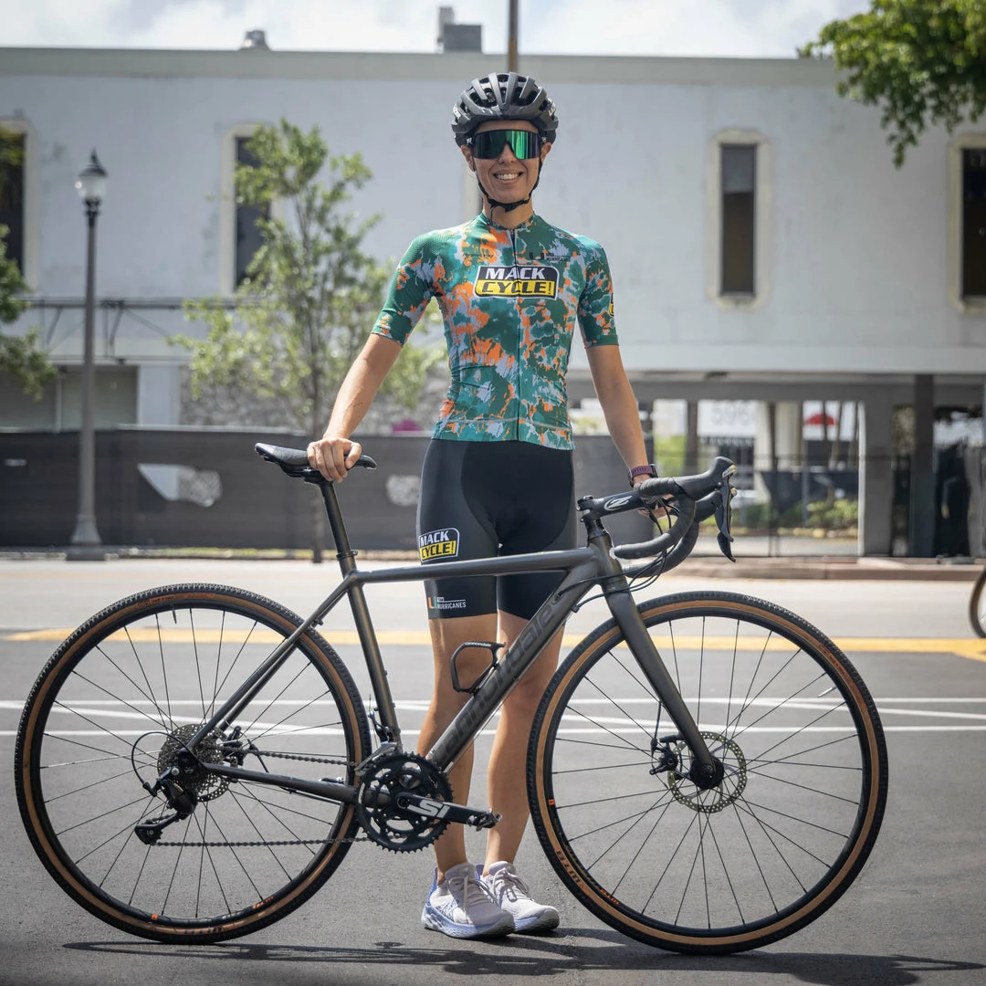 Mack Cycle & Fitness Women's Hurricanes X Mack Tie Dye Cycling Kit Bundle (Bibs/Jersey)