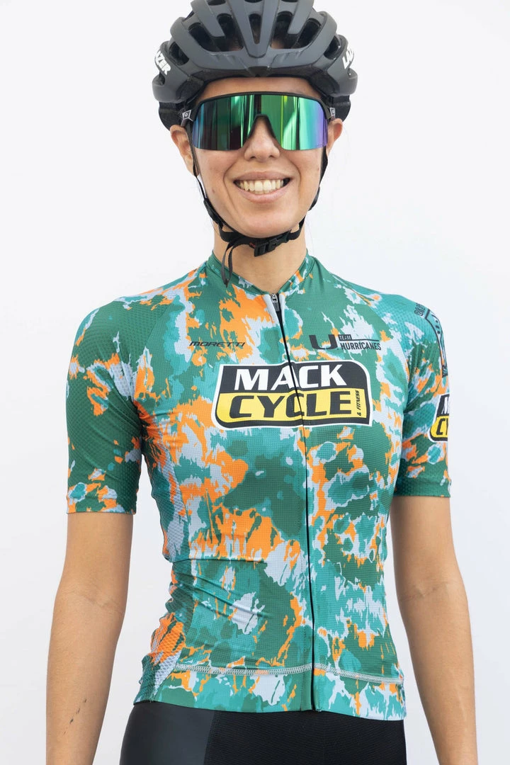 Mack Cycle & Fitness Women's Hurricanes X Mack Tie Dye Cycling Kit Bundle (Bibs/Jersey)
