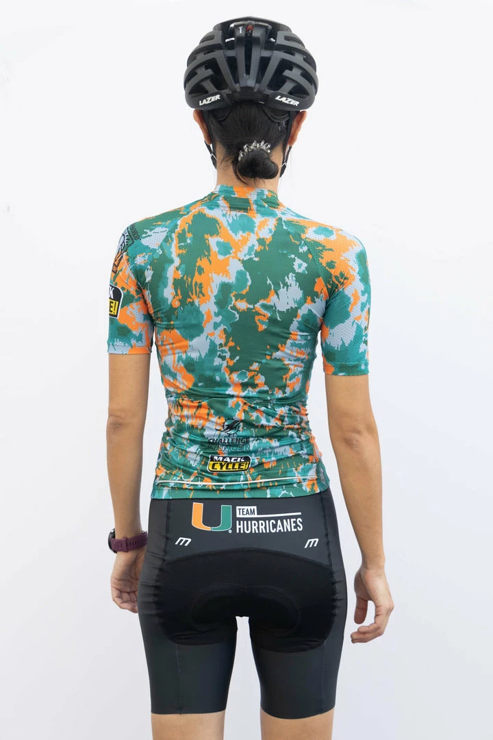 Mack Cycle & Fitness Women's Hurricanes X Mack Tie Dye Cycling Kit Bundle (Bibs/Jersey)