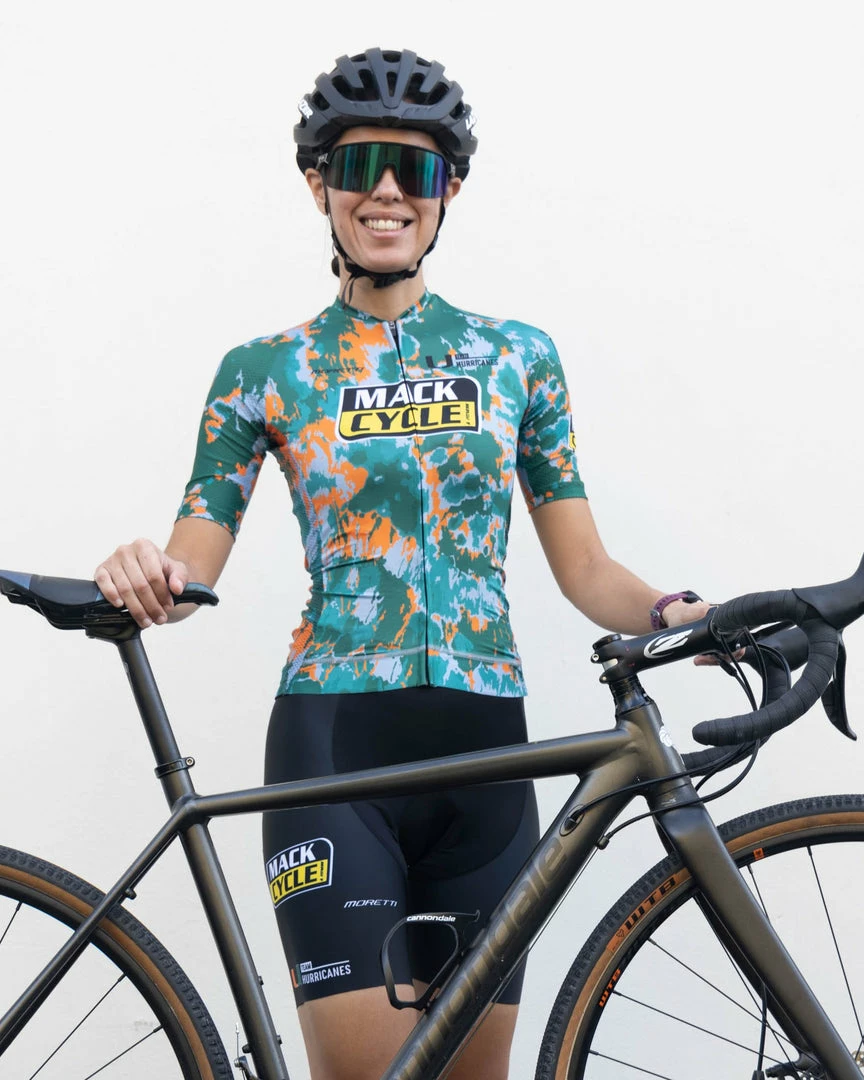 Mack Cycle & Fitness Women's Hurricanes X Mack Tie Dye Cycling Kit Bundle (Bibs/Jersey)