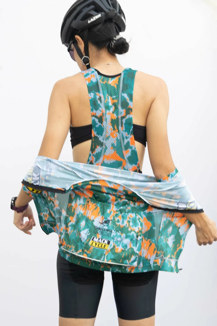 Mack Cycle & Fitness Women's Hurricanes X Mack Tie Dye Cycling Kit Bundle (Bibs/Jersey)