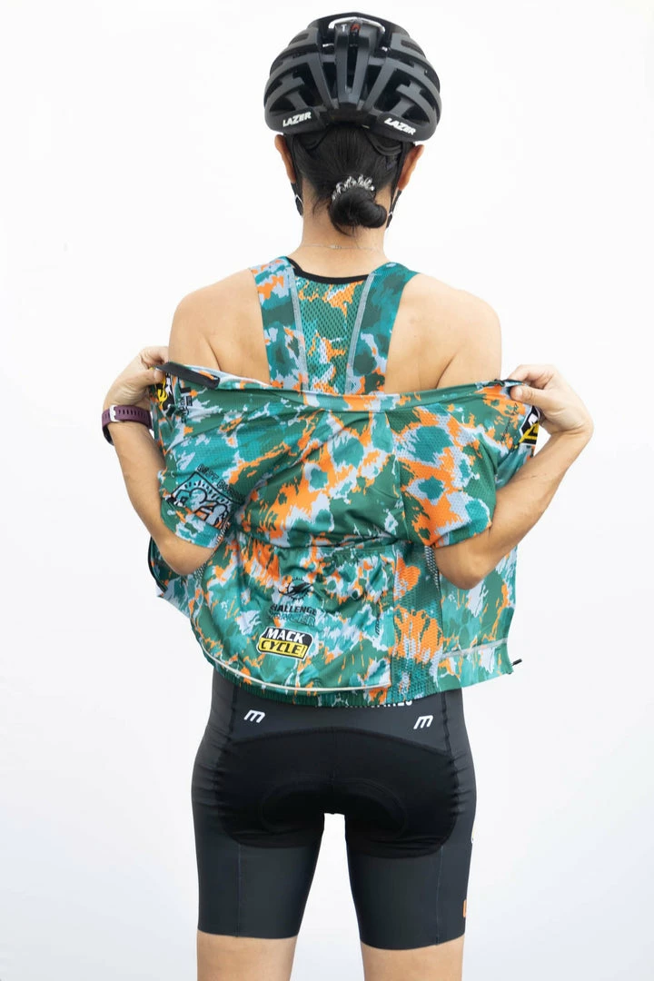 Mack Cycle & Fitness Women's Hurricanes X Mack Tie Dye Cycling Kit Bundle (Bibs/Jersey)